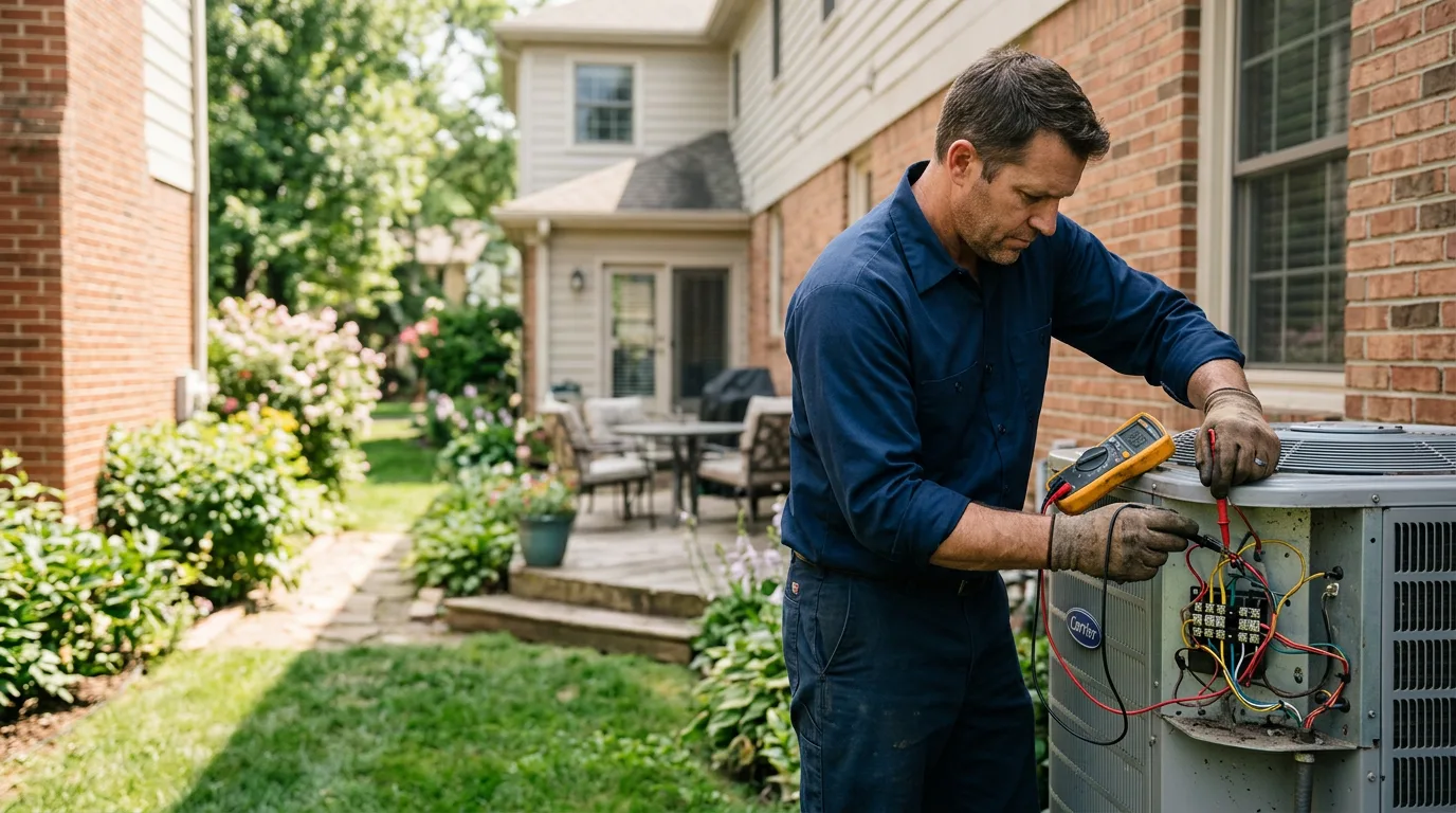 HVAC technician working near Continental, OH